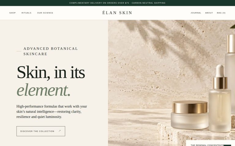 Élan Skin theme preview