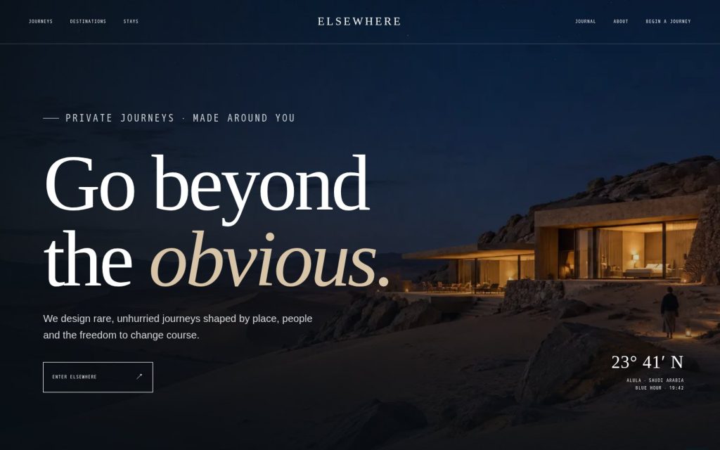Elsewhere theme preview