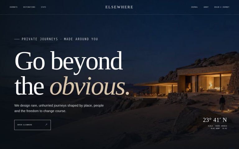 Elsewhere theme preview